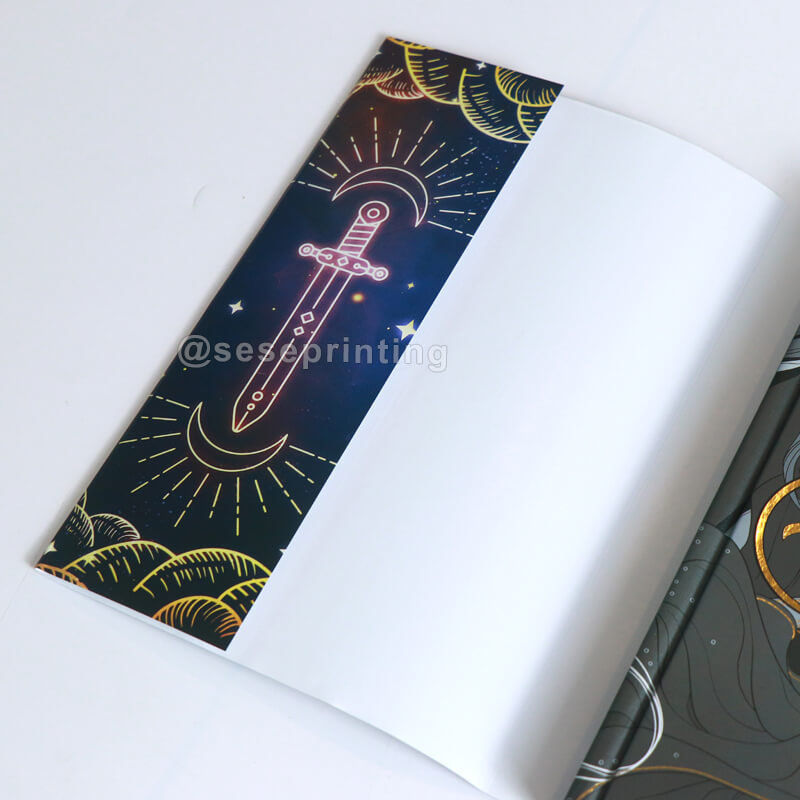 Hardcover Books with Holographic Foil Stamping on Dust Jacket, Printed Endpapers, Digital Edge Printing 9