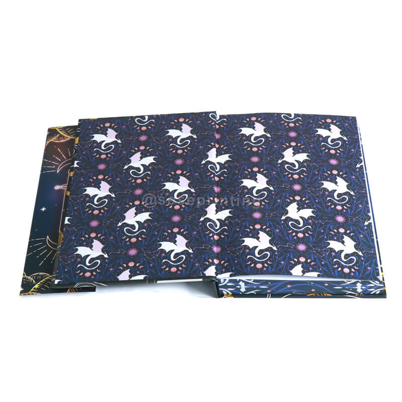 Hardcover Books with Holographic Foil Stamping on Dust Jacket, Printed Endpapers, Digital Edge Printing 7