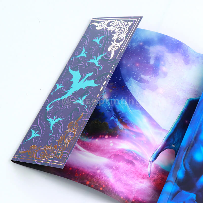 Soft Touch Hardback Book with Color Printing Endsheets, Dust Jackets and Sprayed Edges 9