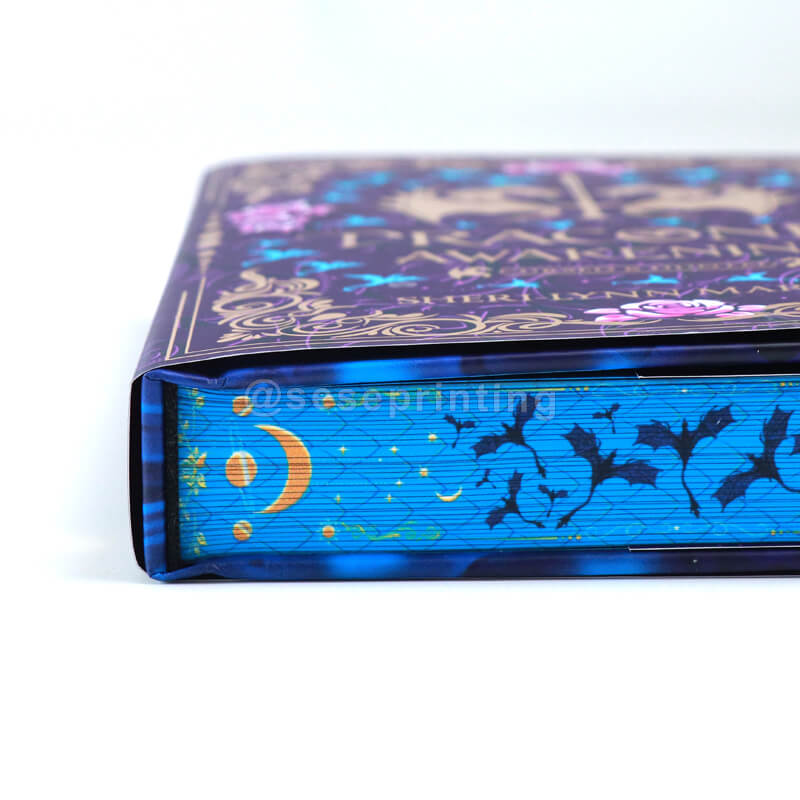 Soft Touch Hardback Book with Color Printing Endsheets, Dust Jackets and Sprayed Edges 12