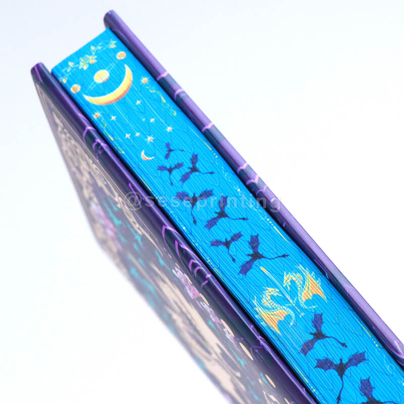 Soft Touch Hardback Book with Color Printing Endsheets, Dust Jackets and Sprayed Edges 11