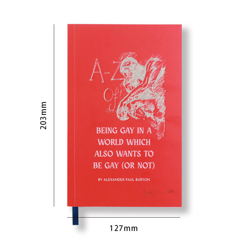 Paperback Book with Gold Foiled Cover, Gilded Edges, and Ribbon 6