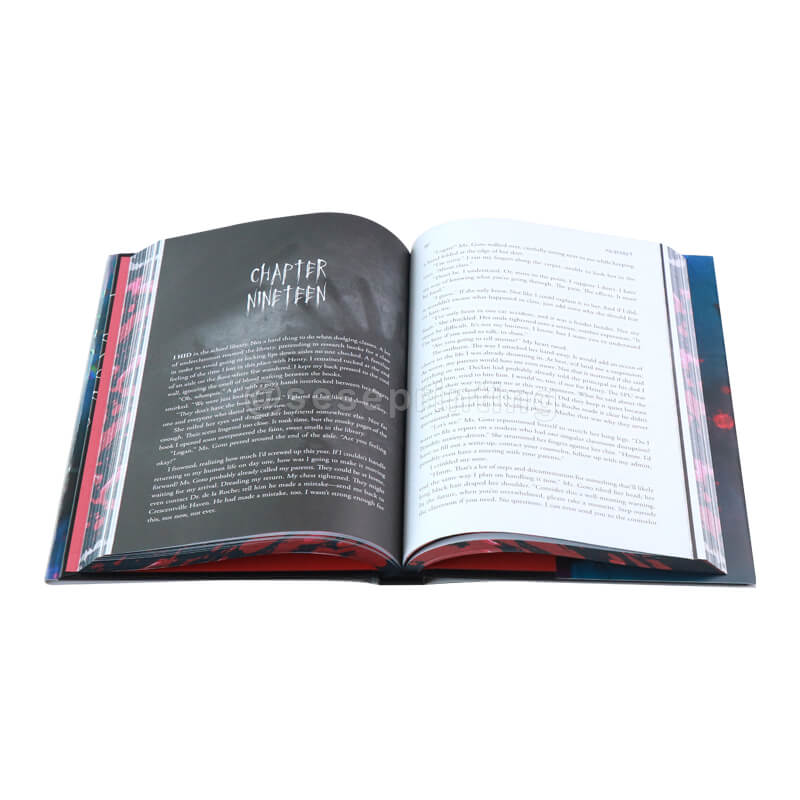 Hardback Fiction Books with Dust Jacket, Sprayed Edges, and Silver Foil on Cover 7