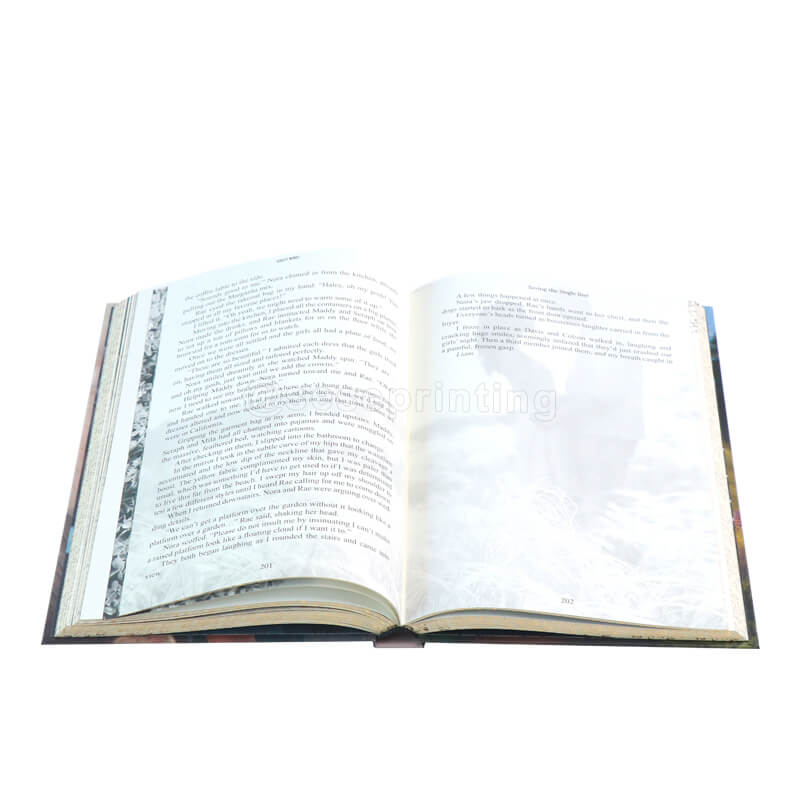 Matte Hardcover Book with Gold Foil Stamping, Endpapers and Laser Engraving Edges 8