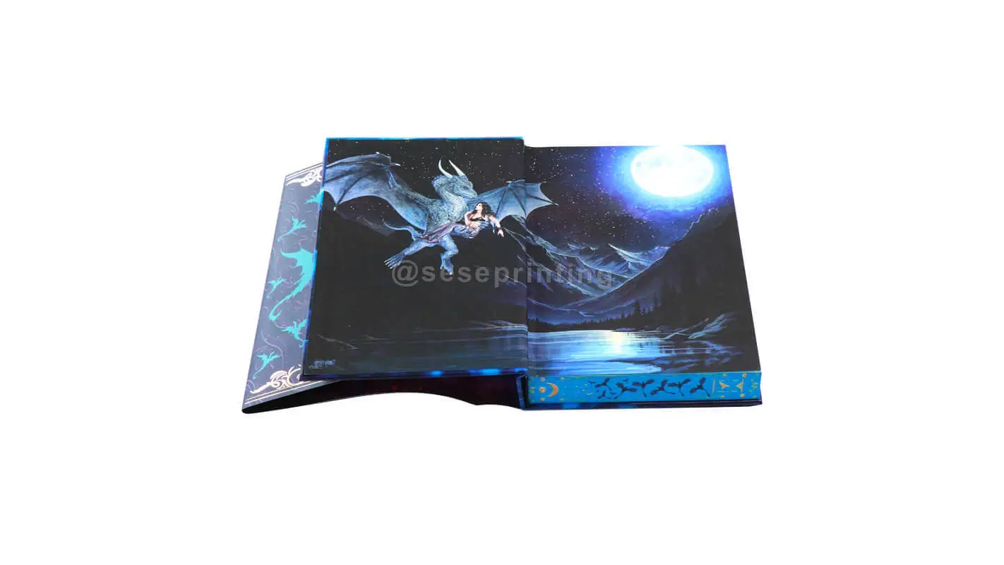 Soft Touch Hardback Book with Color Printing Endsheets, Dust Jackets and Sprayed Edges 1