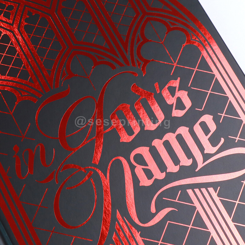 Special Edition Novel with Red Foil Print Cover, Custom Sprayed Edges and Endpapers 10