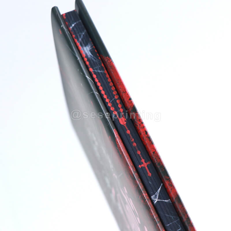 Special Edition Novel with Red Foil Print Cover, Custom Sprayed Edges and Endpapers 11