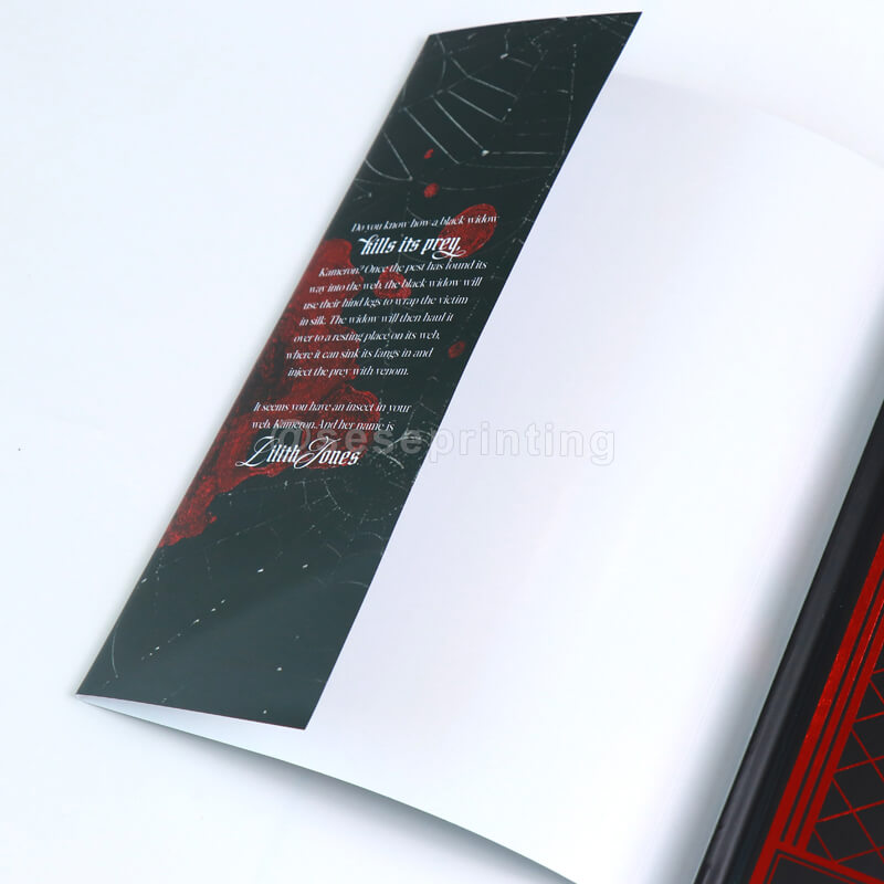 Special Edition Novel with Red Foil Print Cover, Custom Sprayed Edges and Endpapers 9