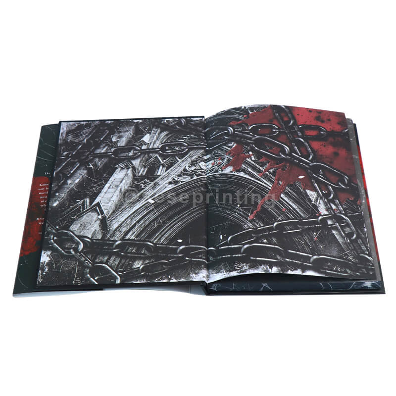 Special Edition Novel with Red Foil Print Cover, Custom Sprayed Edges and Endpapers 7