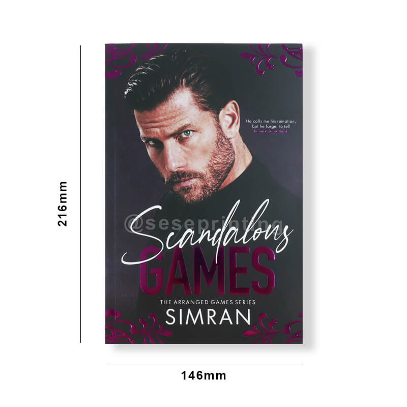 Paperback Books with Foiling Embossing on the Cover, and Sprayed Edges 6