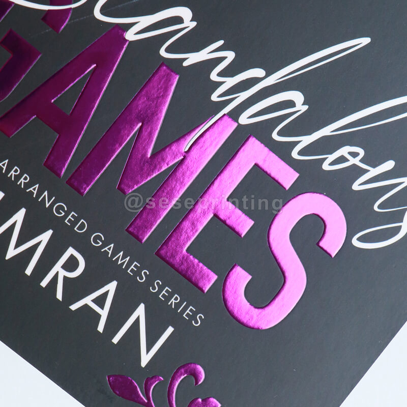 Paperback Books with Foiling Embossing on the Cover, and Sprayed Edges 8