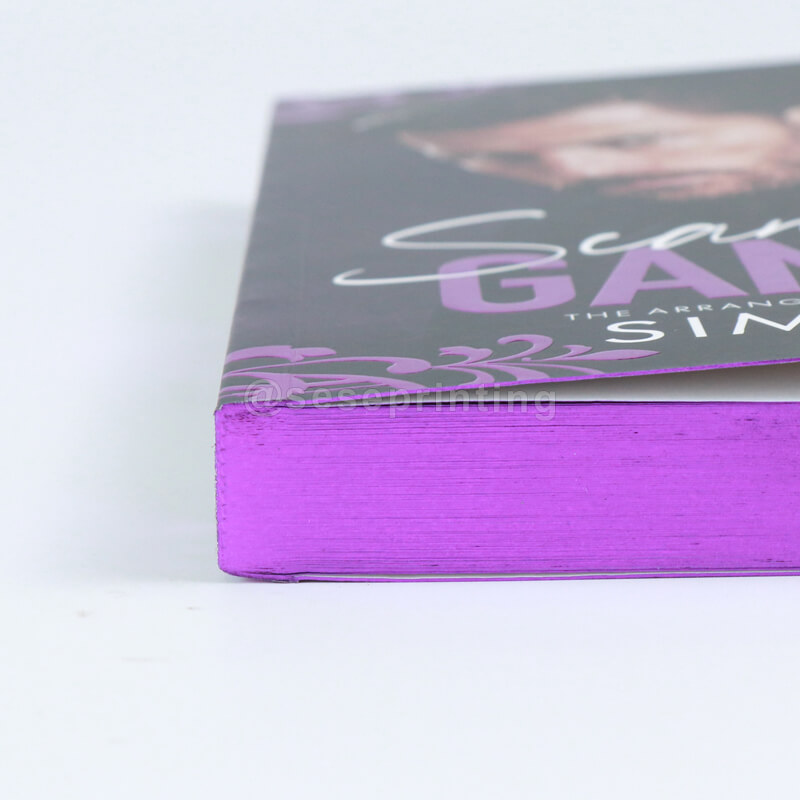 Paperback Books with Foiling Embossing on the Cover, and Sprayed Edges 10