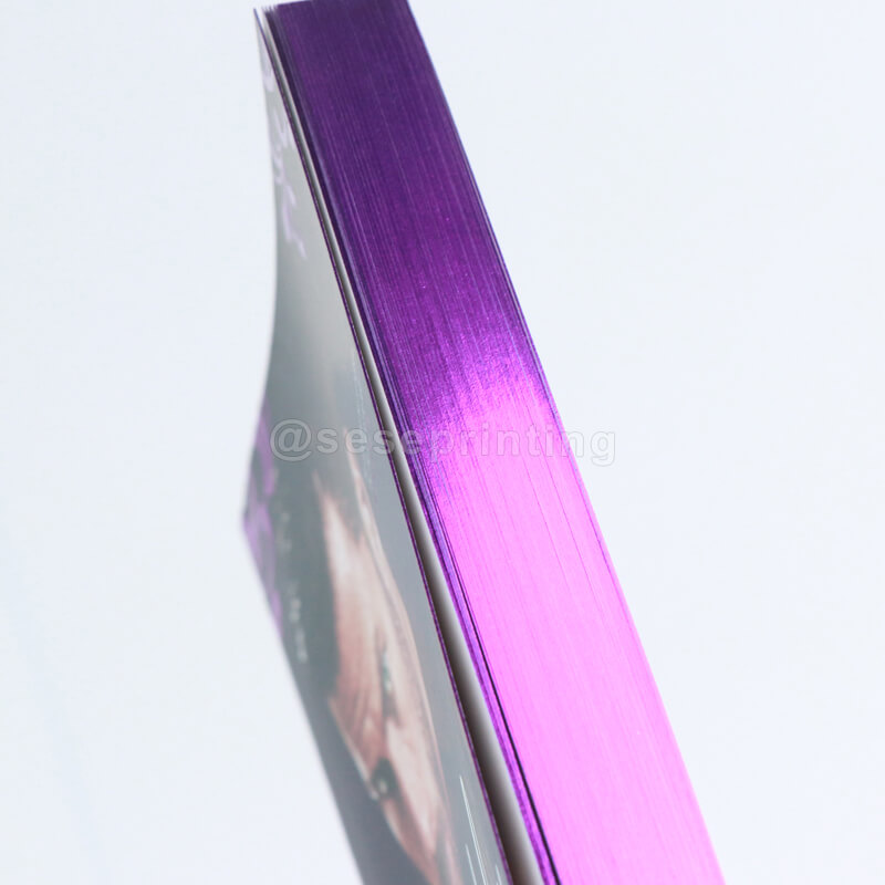 Paperback Books with Foiling Embossing on the Cover, and Sprayed Edges 9