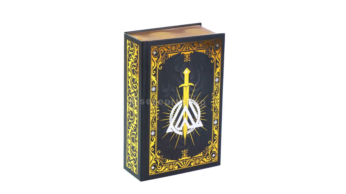 Hardcover Fantasy Book with Endpapers, Colored Pages, Sprayed Edges, Foil Cover 1