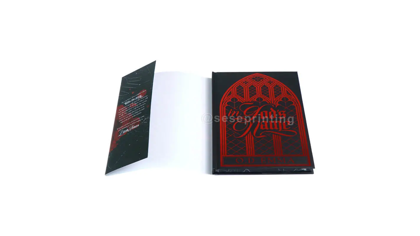 Special Edition Novel with Red Foil Print Cover, Custom Sprayed Edges and Endpapers 1