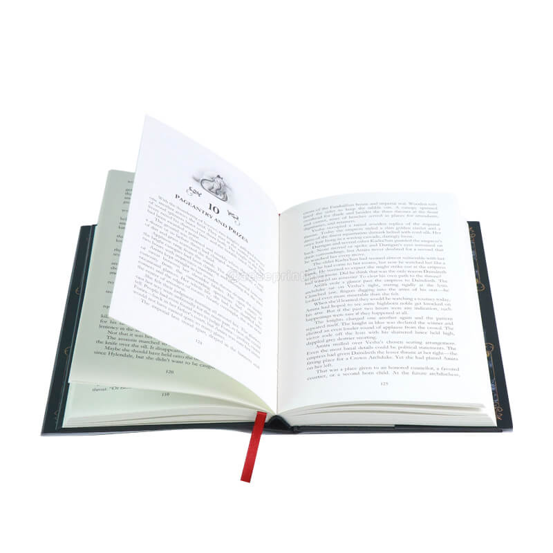 Customized Book Printing Service Case Bound Hardcover Fiction Novel 7