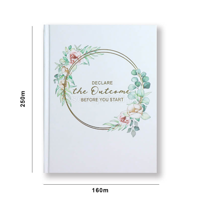 Custom Printed Gold Foil Stamping Hardcover Notebook Journal 6