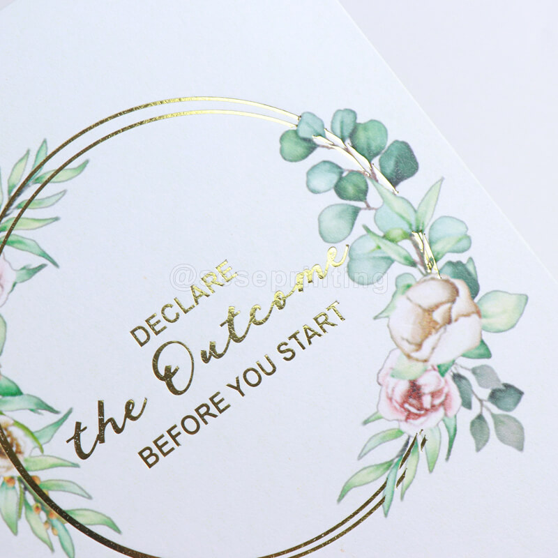 Custom Printed Gold Foil Stamping Hardcover Notebook Journal 8