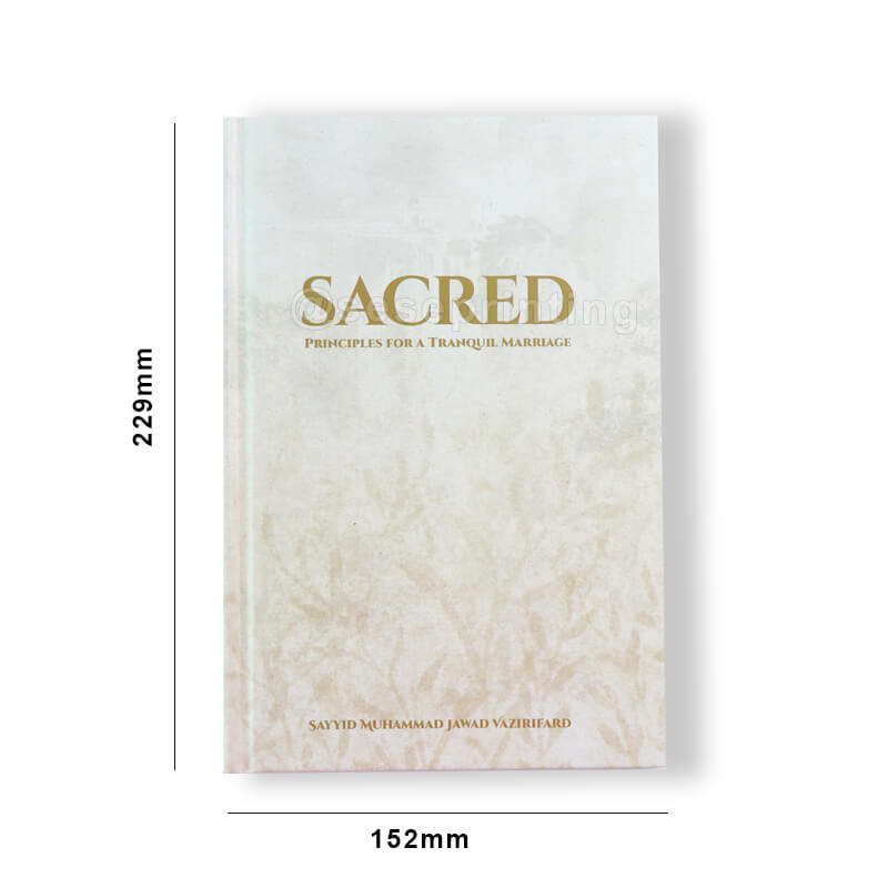 Custom Printed 6x9 Gold Stamping Hardcover Sacred Journal Notebook 6