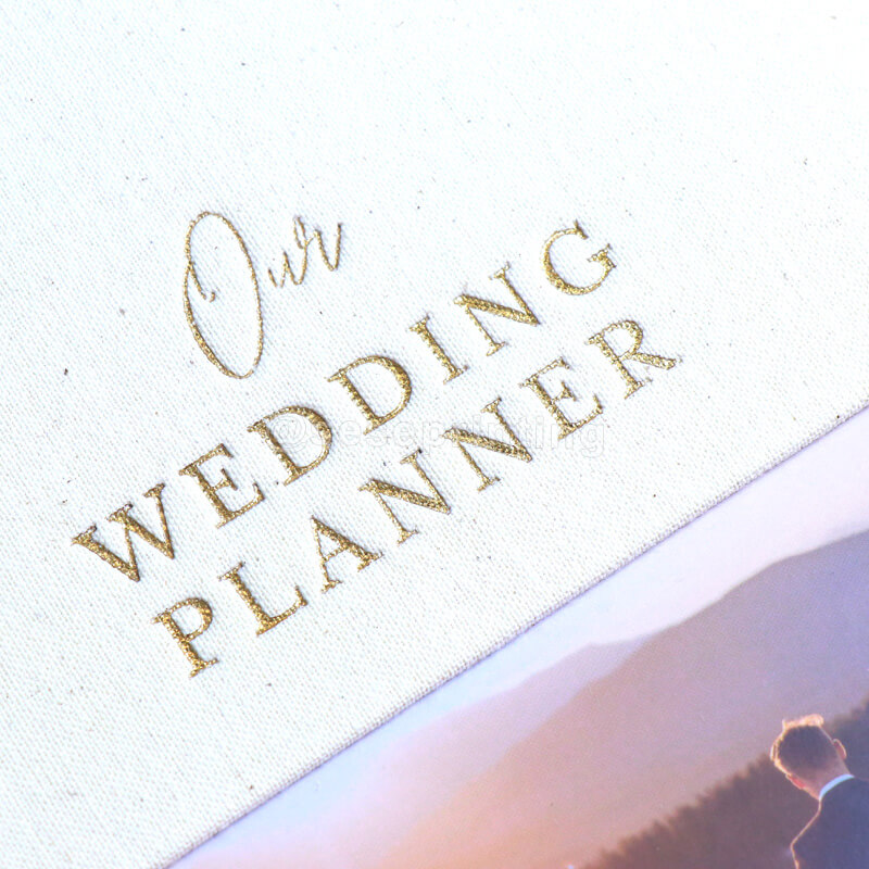 Spiral Binding Hardcover Wedding Planner Printing Guest Journal Book 9