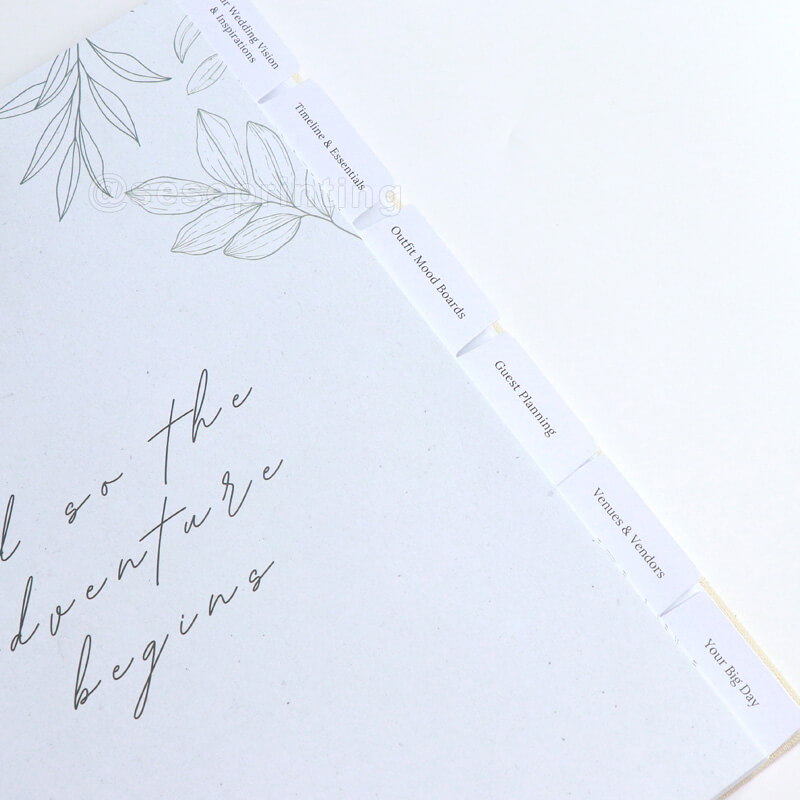 Spiral Binding Hardcover Wedding Planner Printing Guest Journal Book 10