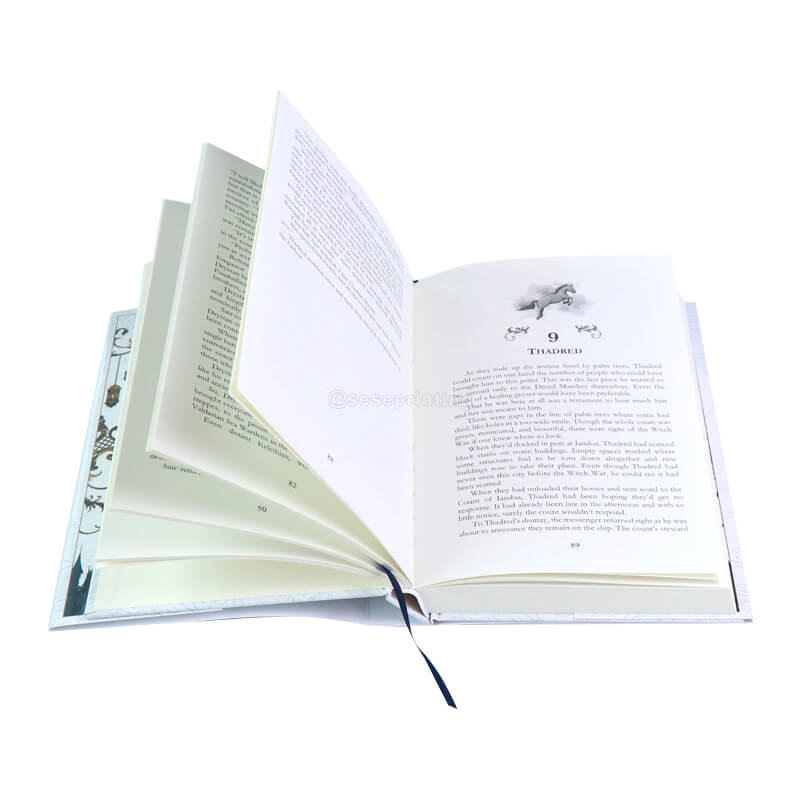 Self-Publishing Book Printing Black and White Hardback Novel with Dust Covers 7