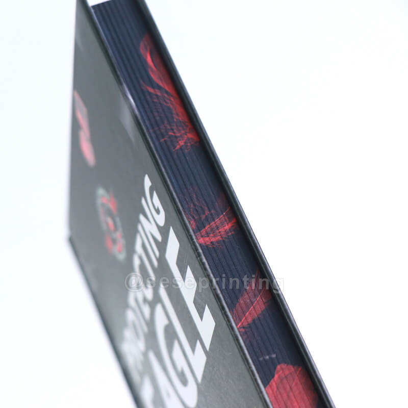 Special Edition Hardcover Book with Silver Foil Covers and Patterned Edges 10