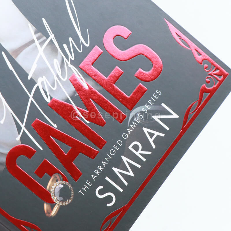 Custom Paperback Books with Sprayed Edges, Embossing and Foiling on the Title 8