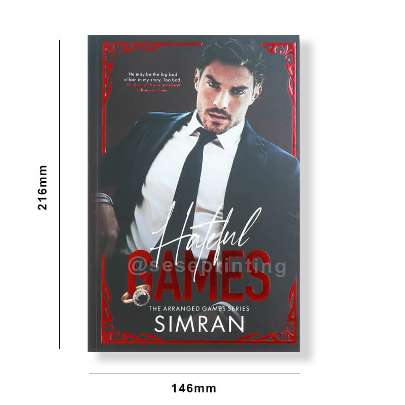 Custom Paperback Books with Sprayed Edges, Embossing and Foiling on the Title 6