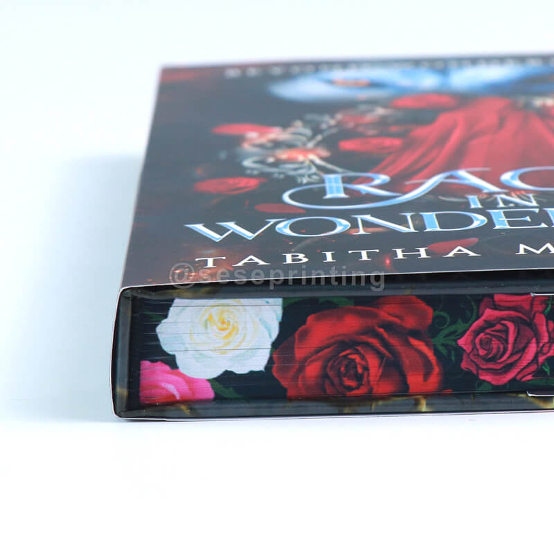 9x6 Hardcover Book with Dust Jacket, Illustration Endpapers, and Stenciled Edges 12