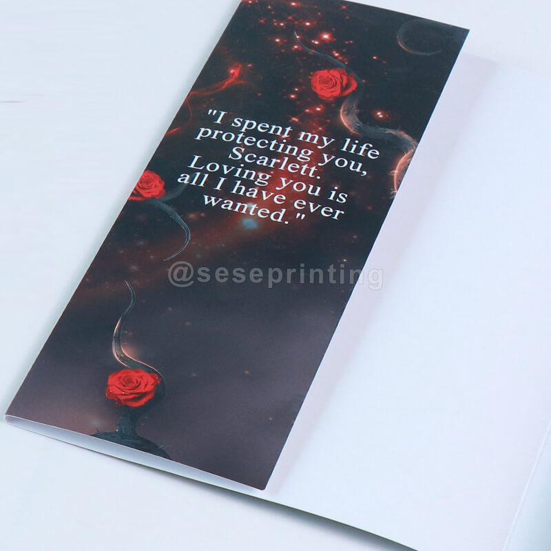 9x6 Hardcover Book with Dust Jacket, Illustration Endpapers, and Stenciled Edges 9