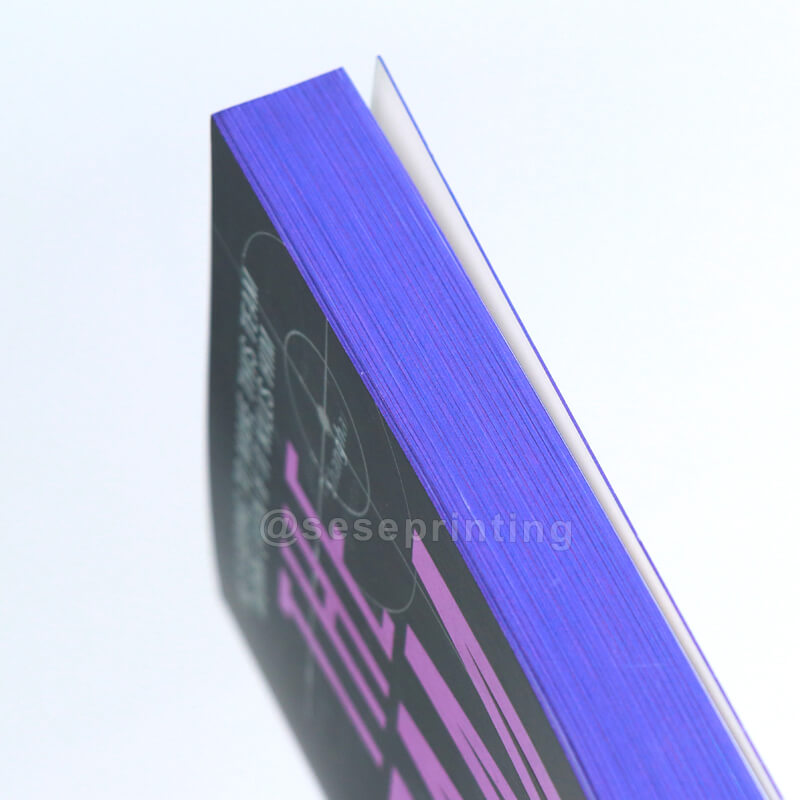 Paperback with Black and White Interior on Cream Paper with Sprayed Edges 9