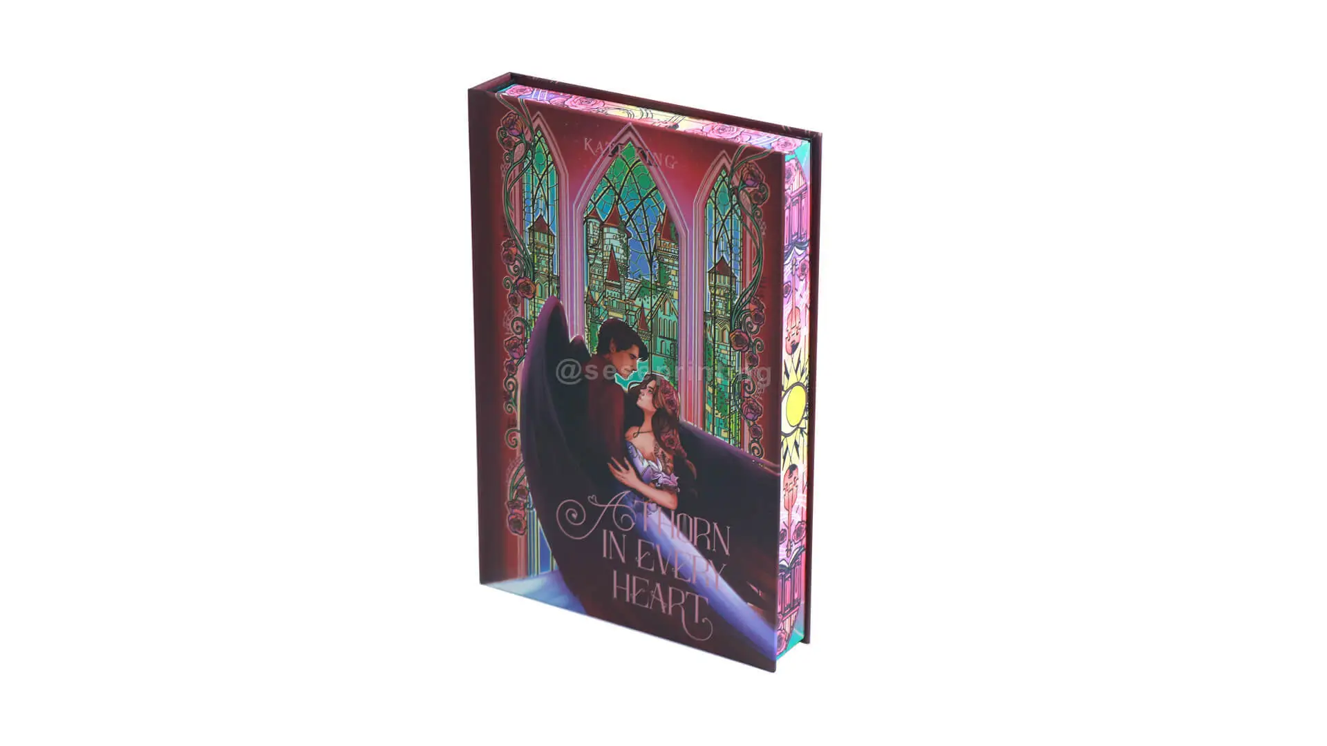 Romance Book Printed with Foiled Hardcovers, Sprayed Edges, Endpapers 1
