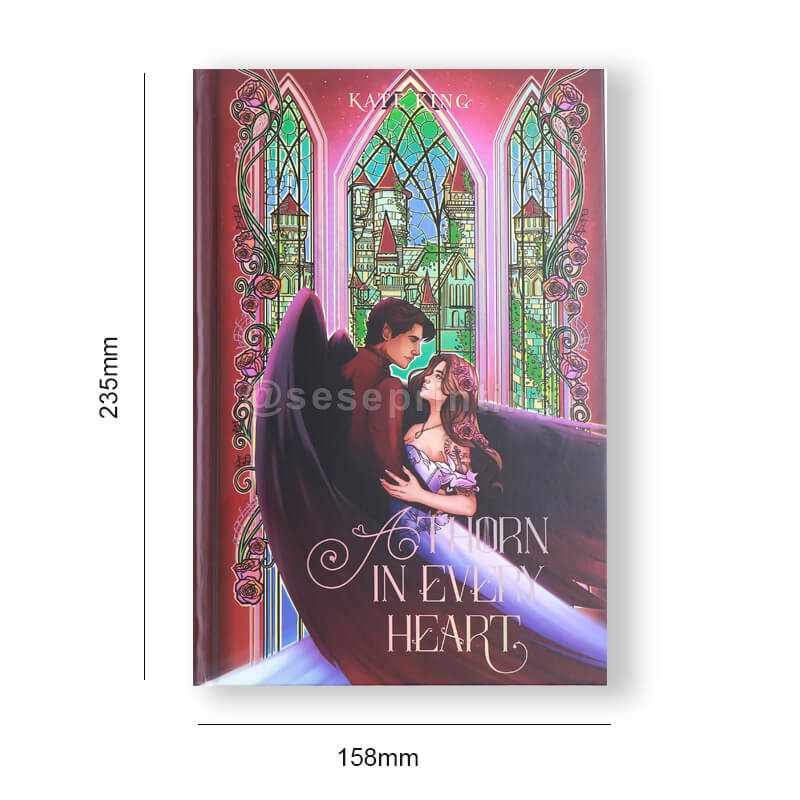 Hardcover Book with Foiling Stamping on Cover, Custom Stenciled Edges 7