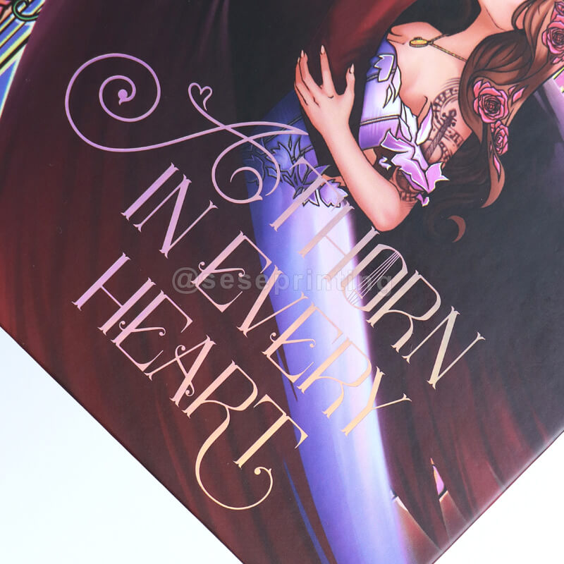 Hardcover Book with Foiling Stamping on Cover, Custom Stenciled Edges 10