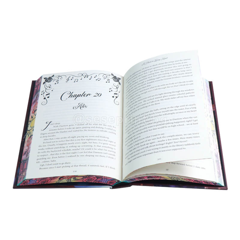 Hardcover Book with Foiling Stamping on Cover, Custom Stenciled Edges 9