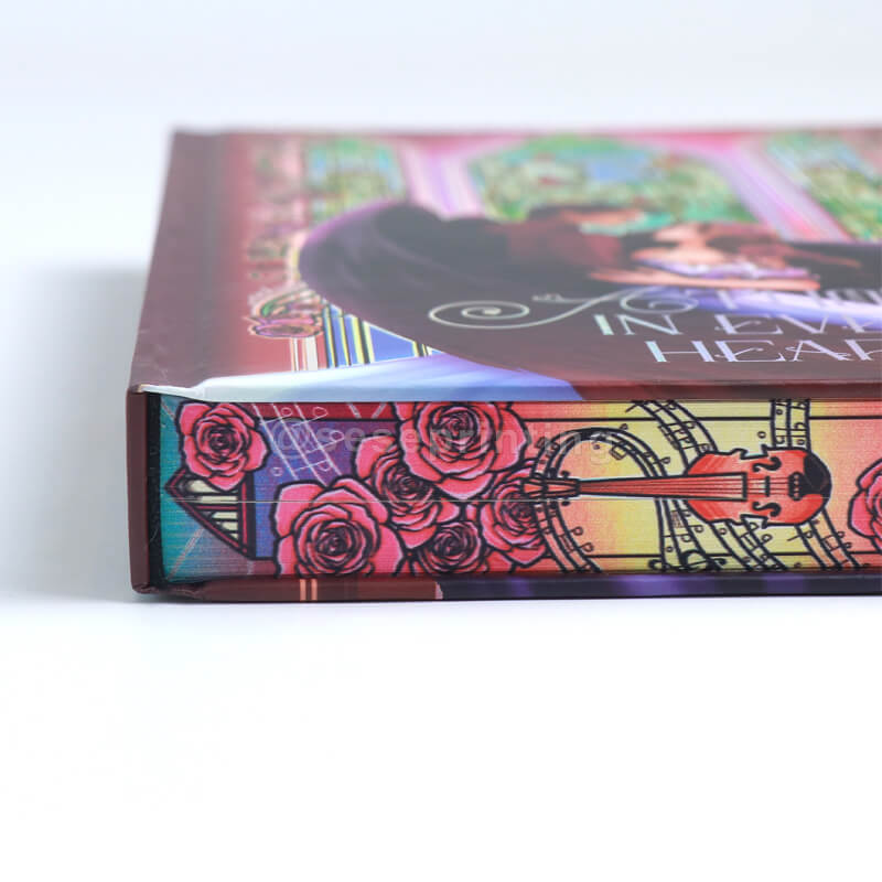 Hardcover Book with Foiling Stamping on Cover, Custom Stenciled Edges 12