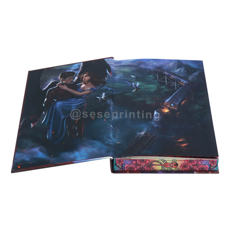 Hardcover Book with Foiling Stamping on Cover, Custom Stenciled Edges 8