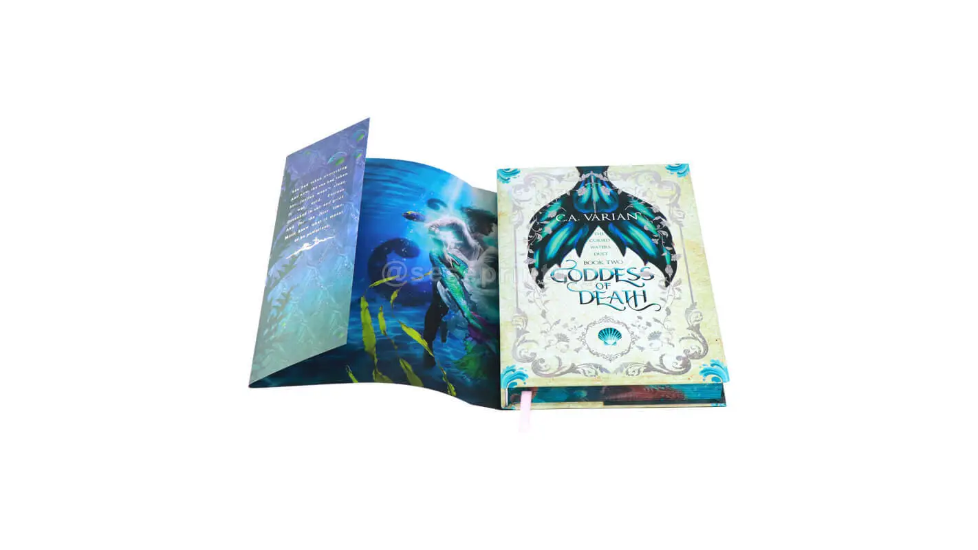 Double-Sided Dust Jackets with Foiling, Hardcover with Foiling, Bookmark Ribbon, Stenciled Edges 1