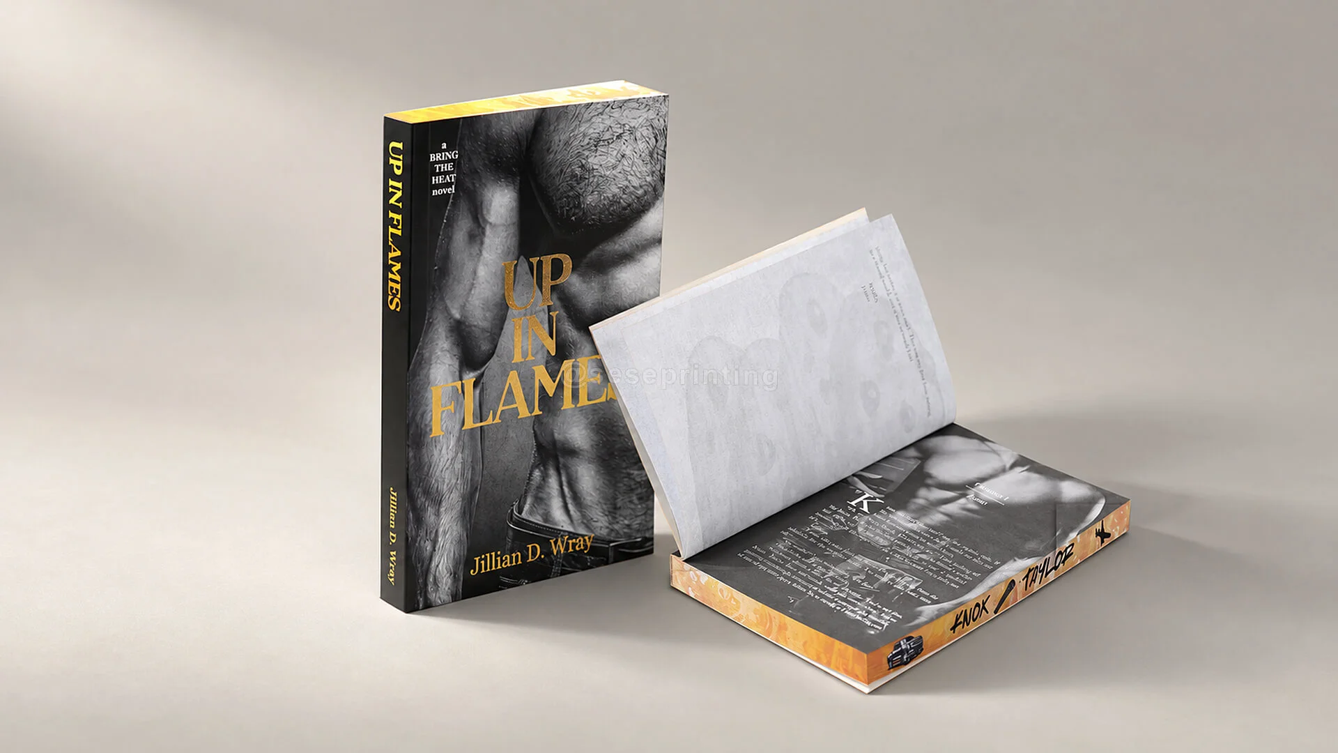 Premium Contemporary Romance Softcover Book with Foil Cover and Custom Printed Edges 1