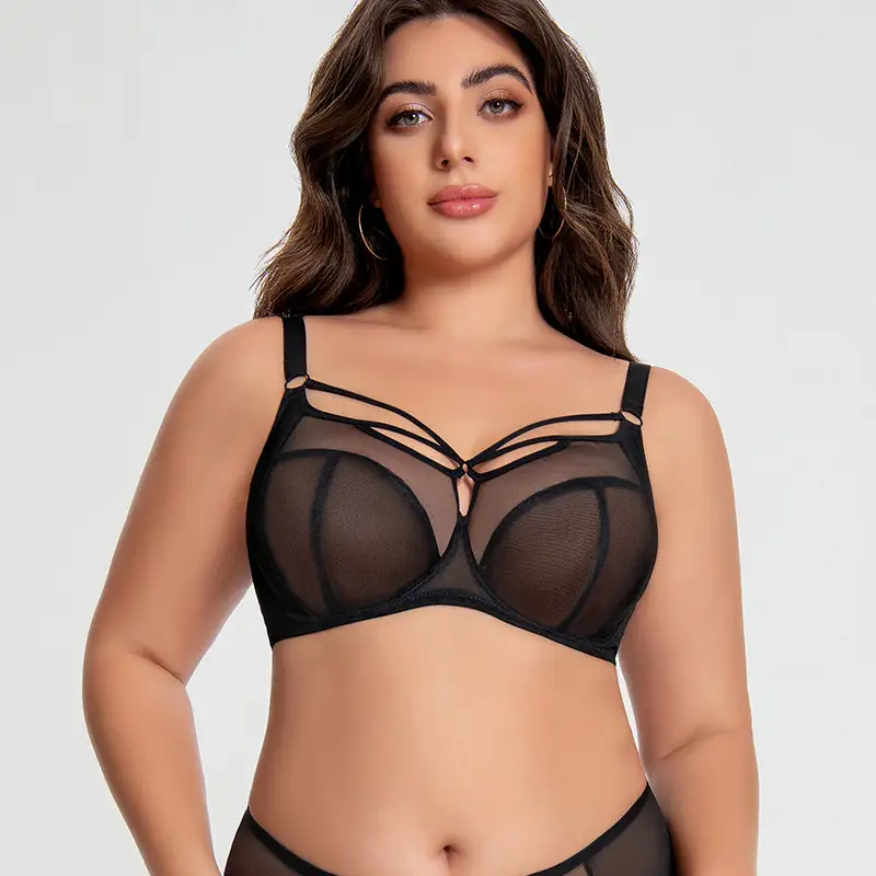 Plus Size Minimizer Bra Breathable Mesh Full Cup Lift for Large Bust 1
