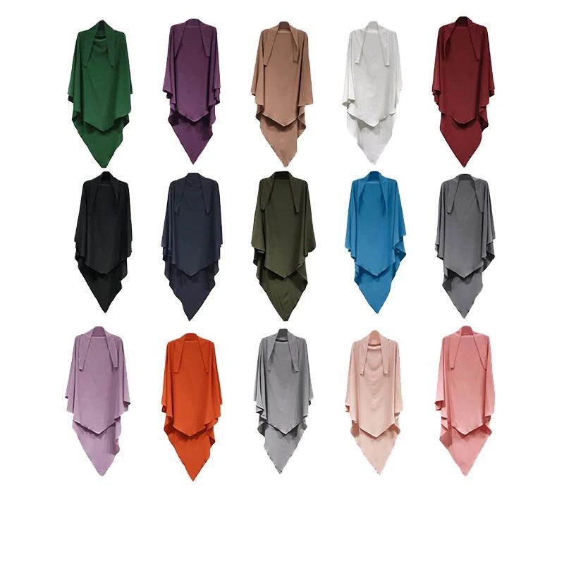 Islamic Chiffon Khimar Hijab One Layer 1