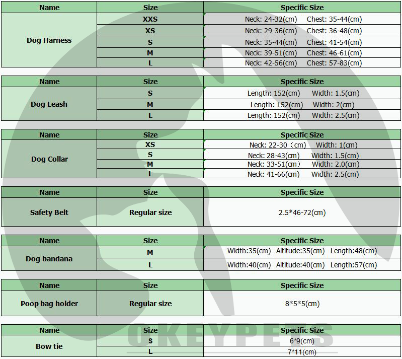 Neoprene Dog Harness Set Printed Dog Vest With Dog Collar/Leash/Poop Bag Holder 8