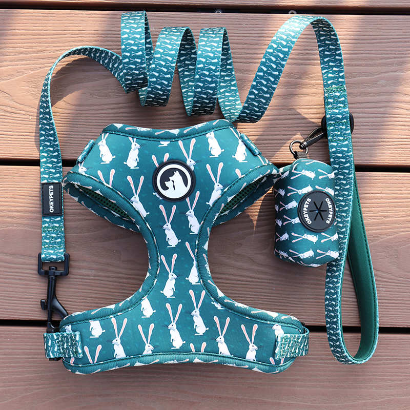 Fabricant de harnais rembourrés pour chiens OKEYPETS de qualité, couleur rose 16