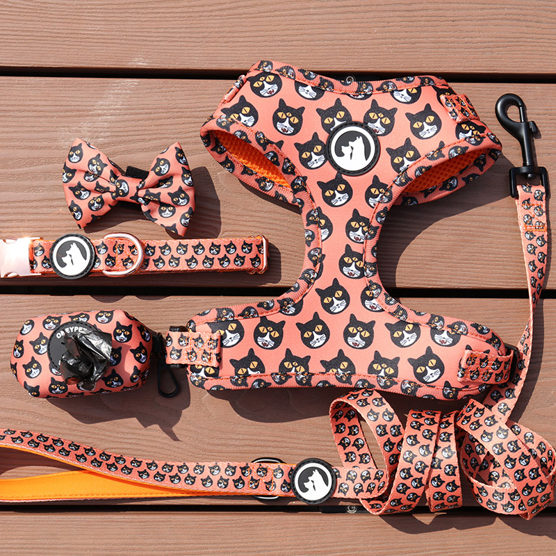 Fabricant de harnais rembourrés pour chiens OKEYPETS de qualité, couleur rose 17