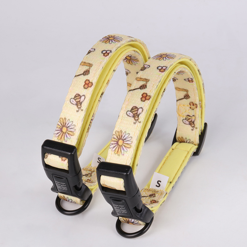 Collier pour chien personnalisé OKEYPETS en tissu double couche avec boucle de sécurité 16