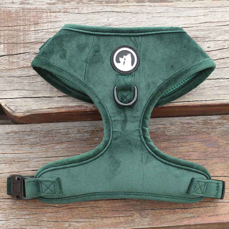 Harnais pour chien OKEYPETS chaud, doux, réglable et anti-traction en velours 19
