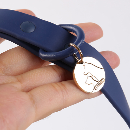 OKEYPETS Wholesale 7 Colors PVC Dog Collar Dog Leash  Custom Waterproof PVC Dog Lead Collar With Name Tag 11