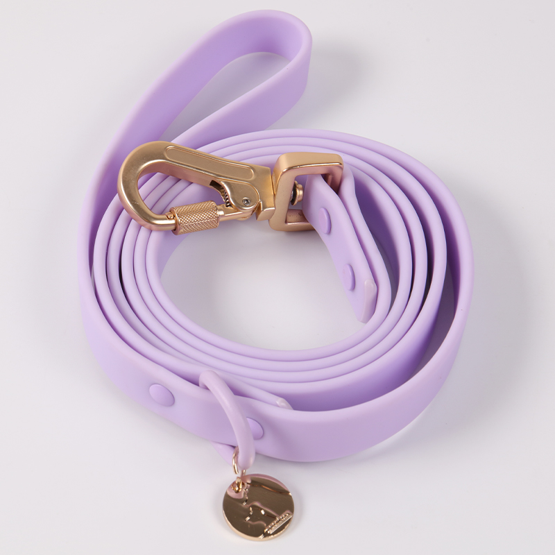 OKEYPETS Wholesale 7 Colors PVC Dog Collar Dog Leash  Custom Waterproof PVC Dog Lead Collar With Name Tag 23