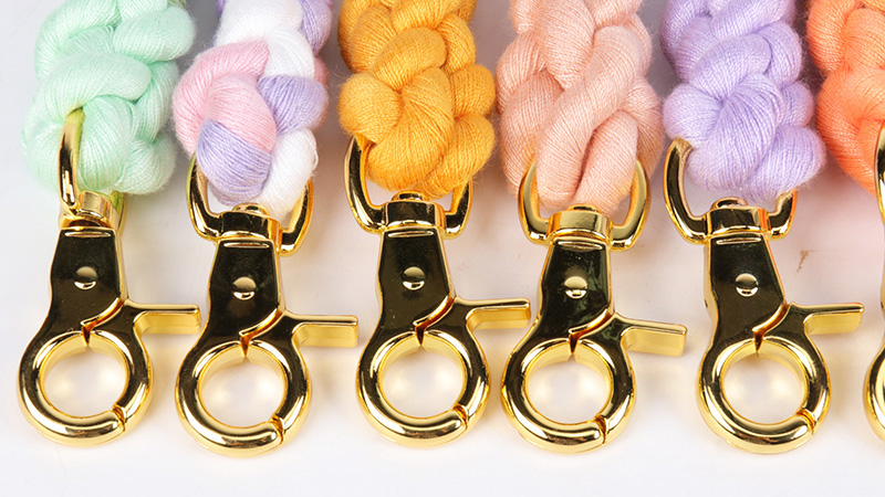 OKEYPETS Vente en gros Laisse pour chien en coton coloré, tressée à la main, corde résistante, laisses pour animaux de compagnie 9